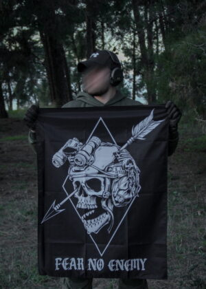 FEAR NO ENEMY – Black Operator Tactical Flag